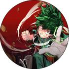 Painel 3D My Hero Academia Redondo Tecido Sublimado - BemChique