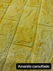 Painel Adesivo 3d Alto Relevo Revestimento 70x77cm Amarelo
