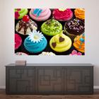 Painel Adesivo de Parede - Cupcakes - Confeitaria - 1169pnp - Allodi