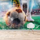 Papel De Parede Adesivo Futebol Bola Football Soccer 12M com o Melhor Preço  é no Zoom