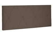 Painel Aqquila Suede Caramelo Queen 160cm - Spezzia