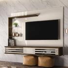 Painel Bancada Frizz Select para TV de 55 Pol Off White Savana