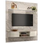 Painel Bancada Piso Teto 244x208cm TV 75 BG7191 Calacata Off White MDT