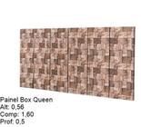 Painel Cabeceira Box Queen 1,60 Estampa Marrom Comprar