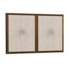 Painel Cabeceira Box Solteiro 0,90 Duda Madeira Suede Bege