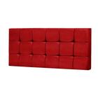 Painel Cabeceira Casal King 160cm Para Cama Box Espanha Suede Vermelho - DS Estofados