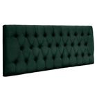 Painel Cabeceira Dubai para cama box-1,20 Mt-Suede Verde - GAT MAGAZINE