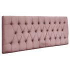 Painel Cabeceira Dubai para cama box-1,93 Mt-Veludo Rosa - GAT MAGAZINE