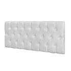 Painel Cabeceira Paris Casal Para Cama Box 1,38 material sintético Branco