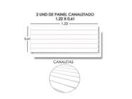 Painel Canaletado Branco 122x61 (2peças) +canaletas BRANCA - Tatinet