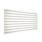 Painel Canaletado Branco 1,37x0,91m Placa Slatwall 9 Ranhuras