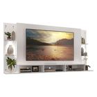 Painel com Suporte TV 65" e 2 Leds Vegas Premium Multimóveis Branco