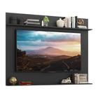 Painel com Suporte TV 65" e Prateleiras Amsterdã Classic Multimóveis Preto