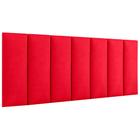 Painel de Cabeceira Casal para Quarto Greta 140cm Vermelho