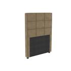 Painel de Cama Box Estofada Solteiro CAB009 Suede Bege - Kappesberg