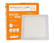 Painel de Embutir LED Quadrado 24W 6,5K IP20 Bivolt 30X30CM Llum Bronzearte