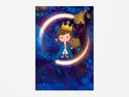 Painel De Festa 3d Vertical 1,50 x 2,20 - Pequeno Príncipe Azul Marinho com Estrelas 07