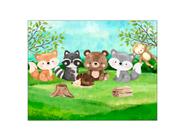 Painel de Festa Horizontal 1,55 X 1,20 - Safari Bosque Bichos 004