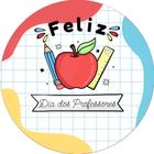 Painel De Festa Redondo 1,5x1,5 - Feliz Dia dos Professores 038