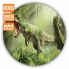 Painel de Festa Redondo Tecido Sublimado 3D Dinossauros