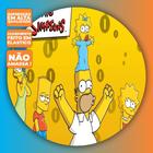 Painel de Festa Redondo Tecido Sublimado 3D Simpsons - Gol Decor