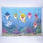 Painel de Festa Retangular Baby Shark de 3,00x2,00m - Fera Print