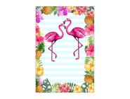 Painel De Festa Vertical 1,50 x 2,20 - Flamingos Tropical 014