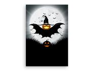 Painel De Festa Vertical 1,50 x 2,20 - Halloween Assombrado Morcego 021 - Via Cores