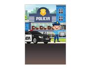 Painel De Festa Vertical 1,50 x 2,20 - Policia Cute 003