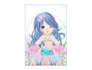 Painel De Festa Vertical 1,50 x 2,20 - Sereia Cute Candy 006 - Via Cores