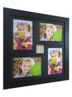 Painel De Fotos Preto Quadro Para 4 Fotos 10X15 Com Vidro - Camila Artesanatos