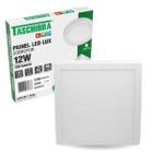 Painel De Led 12w Sobrepor Luminária Teto Sala Quarto Cozinha 6500K 4000K 3000K