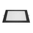 Painel de Led Embutir Quadrado Preto 24W - Lumanti