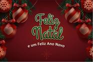 Painel de Lona Natal Mensagem de Fim de Ano - Fabrika de Festa