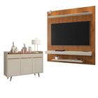 Painel de Tv com Aparador Francis Naturalle Off White - Casa H