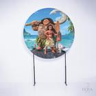 Painel Decorativo para Festa 1,30x1,30 metros Vesti Fácil com Elástico Moana - Fera Print