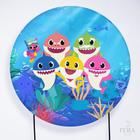 Painel Decorativo para Festa 1,50x1,50 metros Vesti Fácil com Elástico Baby Shark- Fera Print