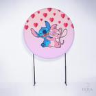 Painel Decorativo para Festa 1,50x1,50 metros Vesti Fácil com Elástico Lilo & Stitch - Fera Print