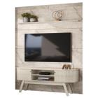 Painel E Rack Piso Teto TV 75 244x208 cm 7181 Calacata Off White MDT