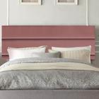 Painel Estofada Argentina 140cm Casal Para Cama Box Quarto Suede Rose Gold - Ahz Móveis