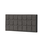 Painel Estofada Espanha 195CM King Strass Suede Cinza - D A DECOR