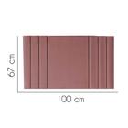 Painel Estofada Grécia 100 cm Solteiro Quarto para Cama Box Suede Rose Gold - KDAcanto Móveis