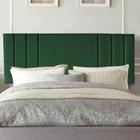 Painel Estofada Grécia 100cm Solteiro Para Cama Box Quarto Suede Verde - Ahazzo Móveis