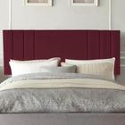 Painel Estofada Grécia 140CM Casal Suede Bordo - D A DECOR