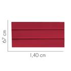 Painel Estofada Turim 140 cm Casal Quarto para Cama Box material sintético Vermelho - KDAcanto Móveis