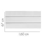 Painel Estofada Turim 160 cm Queen Size Quarto para Cama Box material sintético Branco - KDAcanto Móveis