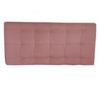 Painel Estofado Thaina 140 cm Para Cama Box Quarto Casal Suede Rose - MV Estofados