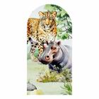 Painel Festa Decorativo Romano Safari 3D 200X100Cm - Prime Decor Festas