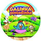 Painel Festa Redondo 3d Galinha Pintadinha Sublimação 1,50M - Fantasia Bras