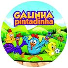 Painel Festa Redondo 3d Galinha Pintadinha Sublimação 1,50M - Fantasia Bras